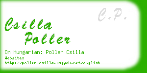 csilla poller business card